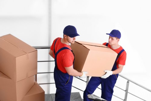 Professional removals team planning a Brentpark move