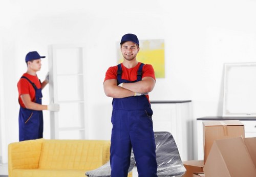 House removals team planning a move in Brentpark