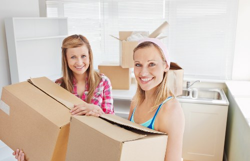 Household furniture stored safely during a move