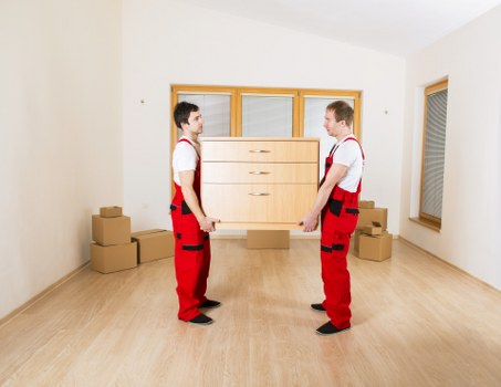 Packed boxes and storage unit organization